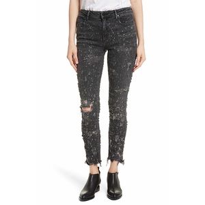 NWT Alexander Wang Denim X Alexander Wang Slim DESTROYED Jeans whiplash